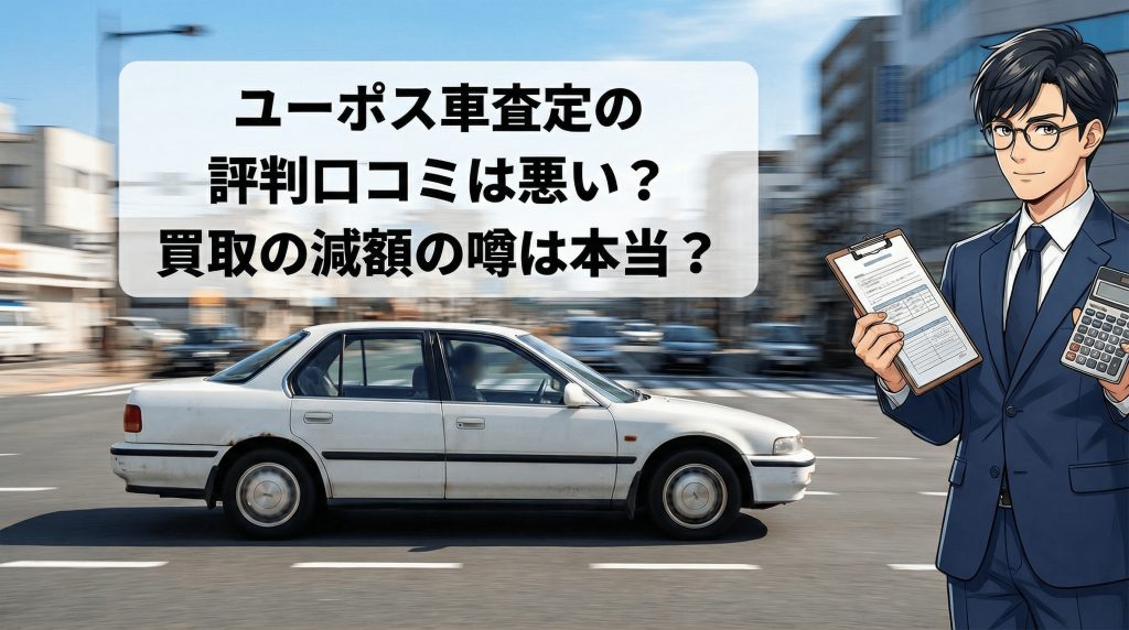 ユーポス車査定の評判口コミは悪い?買取の減額の噂は本当?