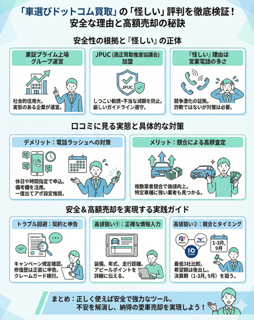 車選びドットコム買取は怪しい？運営会社の安全性を検証